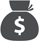 Icon of bag of money